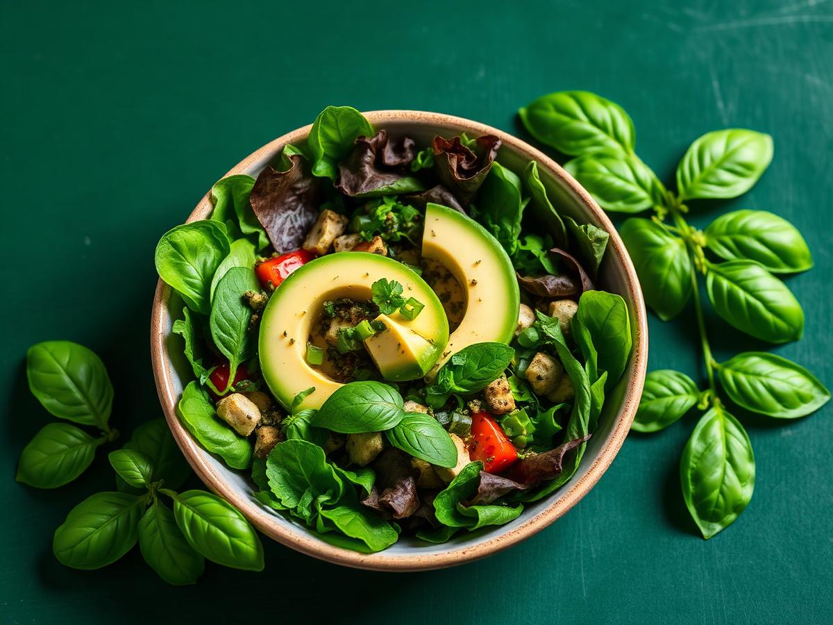 Premium vegetarian salad bowl